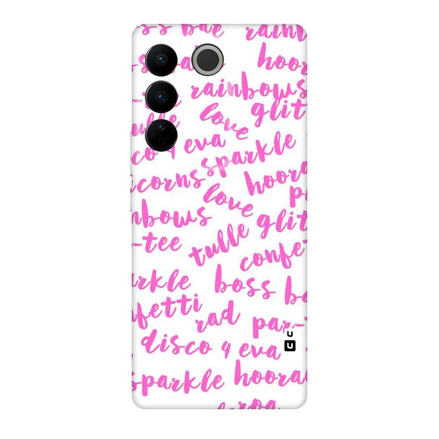 Sparkle Love Original Polycarbonate Back Case for Vivo V27