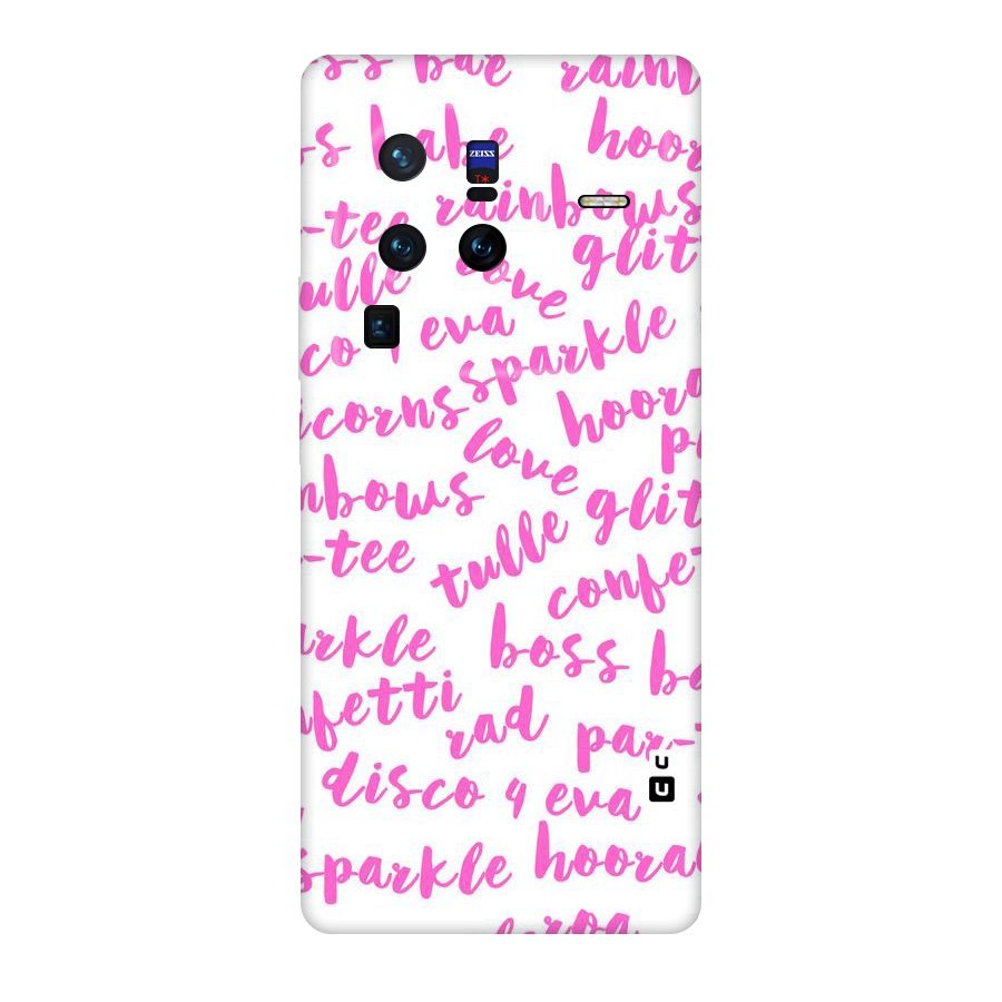 Sparkle Love Original Polycarbonate Back Case for Vivo X80