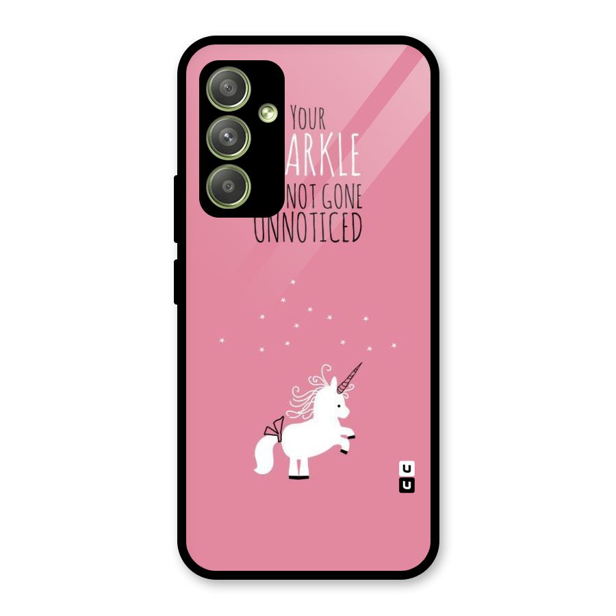 Sparkle Not Unnoticed Glass Back Case for Galaxy A54