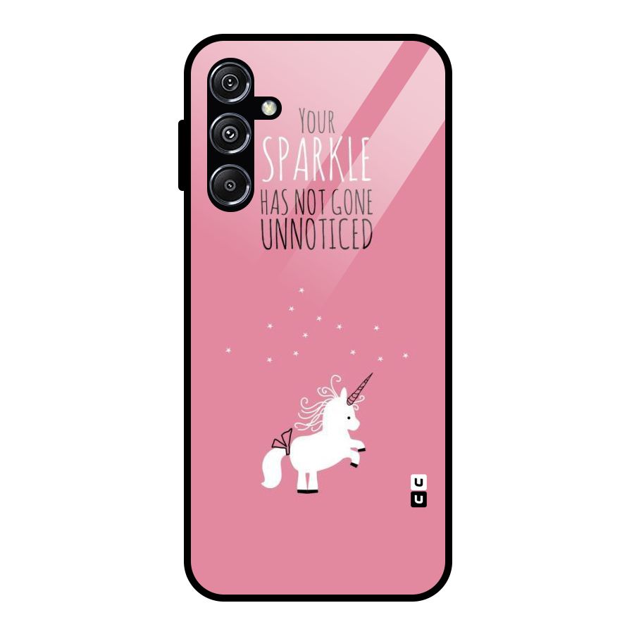 Sparkle Not Unnoticed Glass Back Case for Galaxy M34 5G