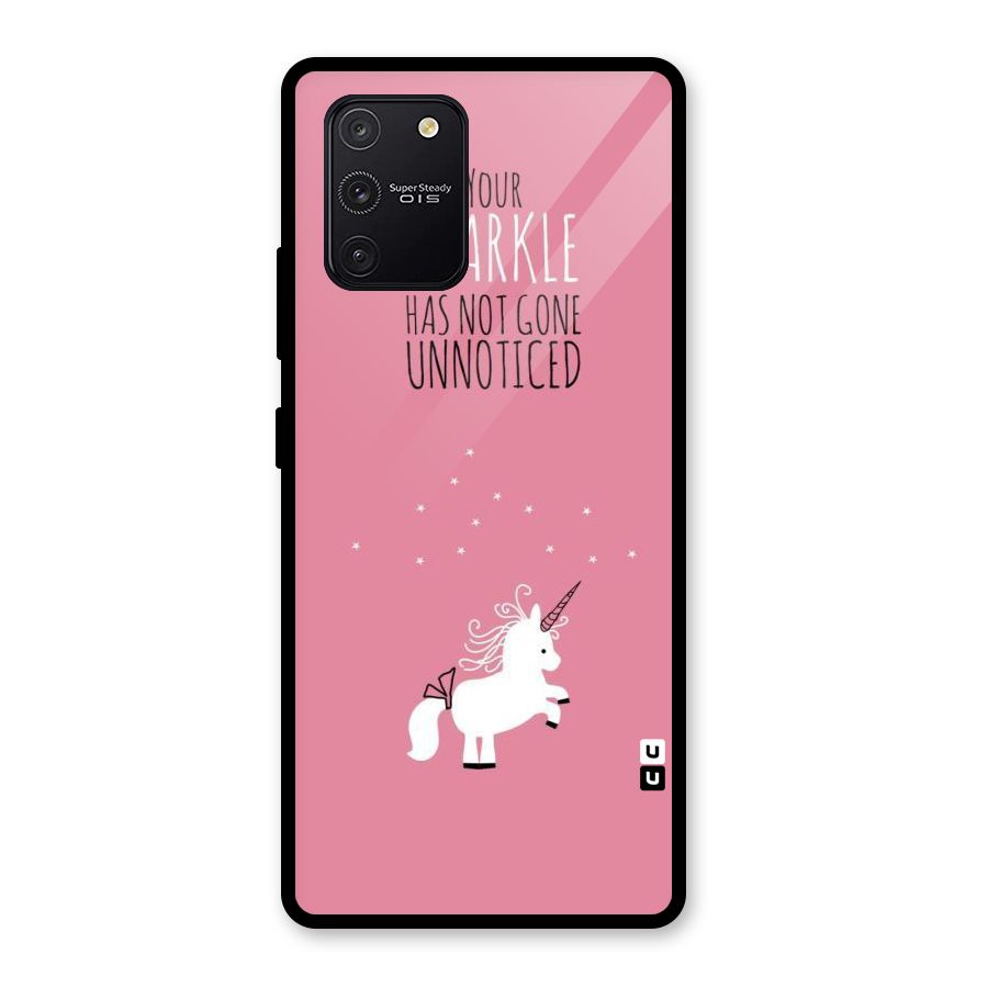 Sparkle Not Unnoticed Glass Back Case for Galaxy S10 Lite