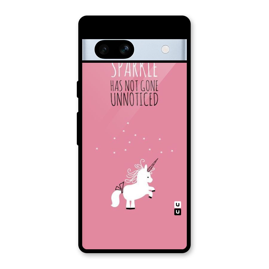 Sparkle Not Unnoticed Glass Back Case for Google Pixel 7a