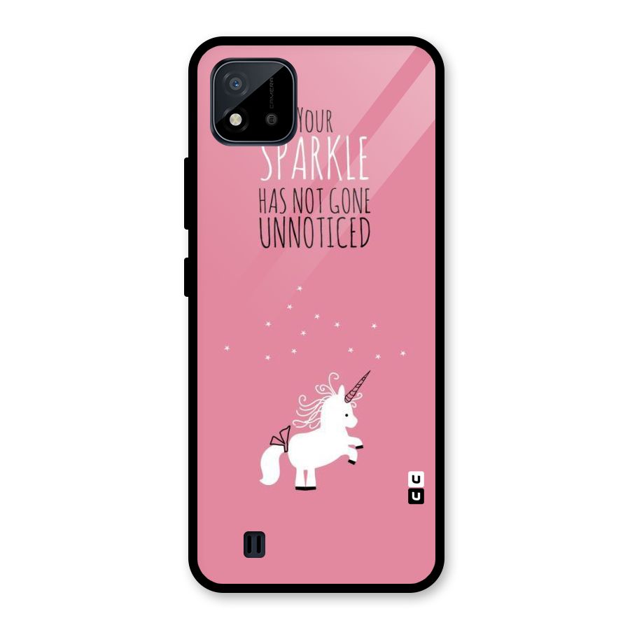 Sparkle Not Unnoticed Glass Back Case for Realme C11 2021