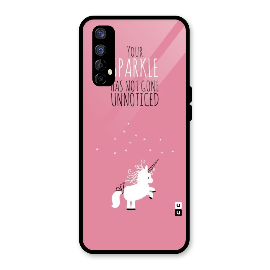 Sparkle Not Unnoticed Glass Back Case for Realme Narzo 20 Pro