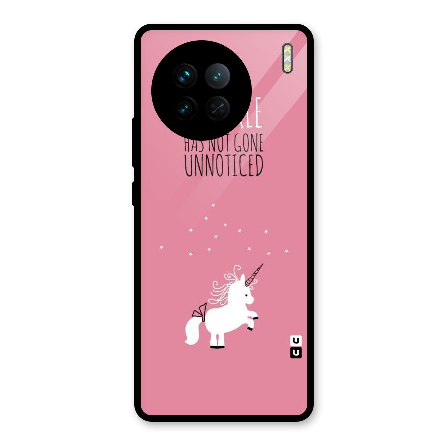 Sparkle Not Unnoticed Glass Back Case for Vivo X90