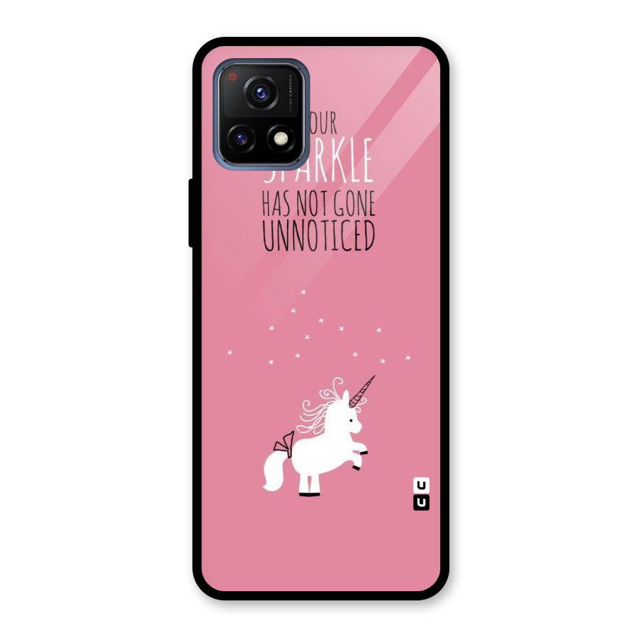 Sparkle Not Unnoticed Glass Back Case for Vivo Y72 5G