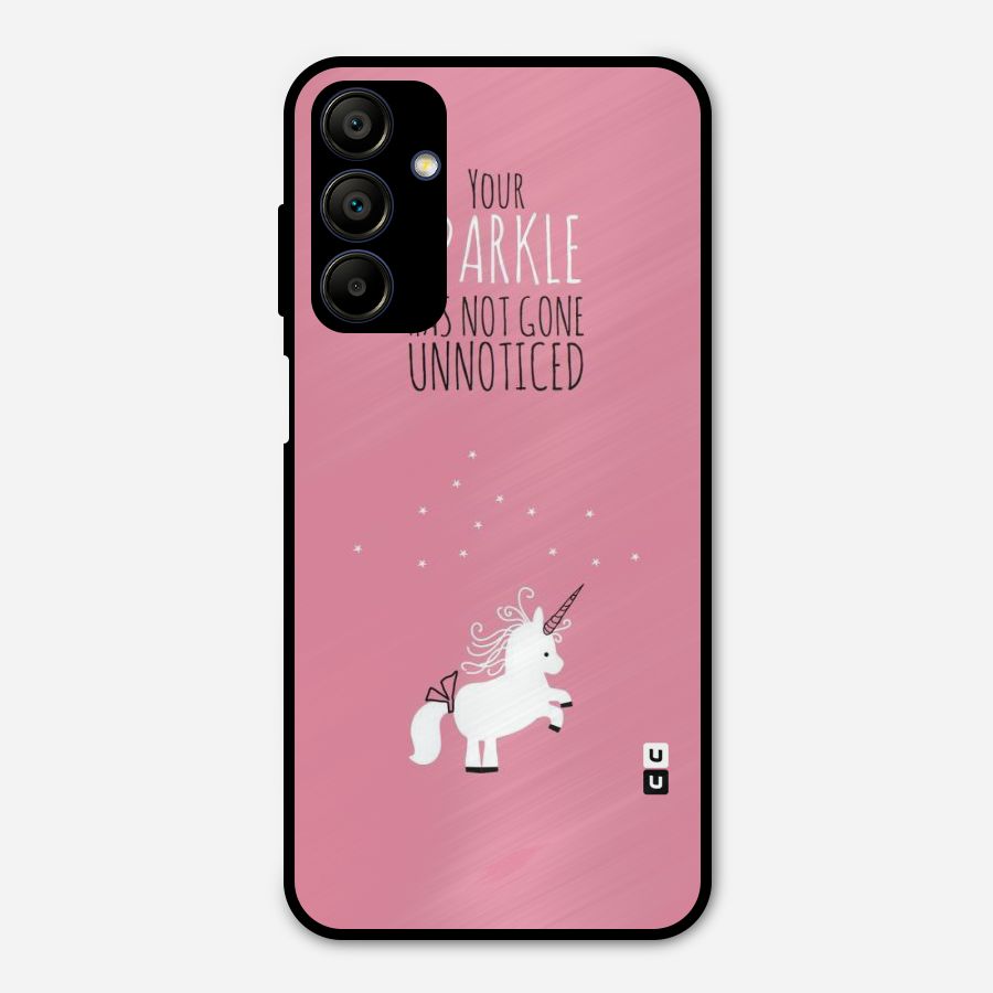Sparkle Not Unnoticed Metal Back Case for Galaxy A15 5G