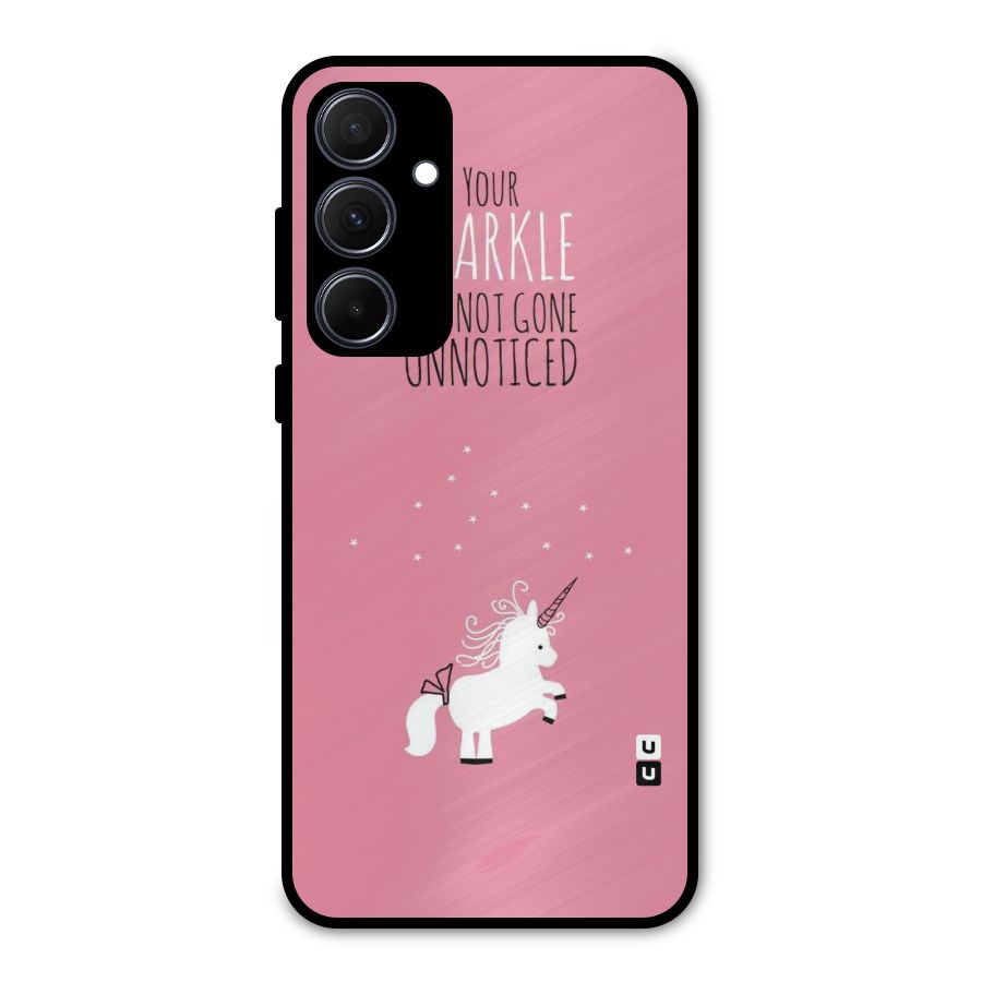 Sparkle Not Unnoticed Metal Back Case for Galaxy A35