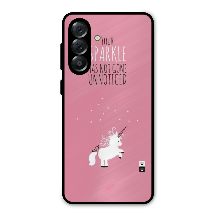 Sparkle Not Unnoticed Metal Back Case for Galaxy A36