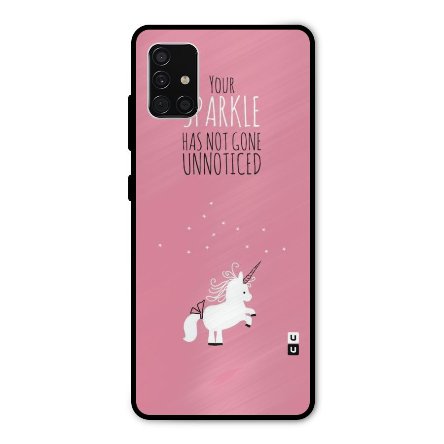 Sparkle Not Unnoticed Metal Back Case for Galaxy A51