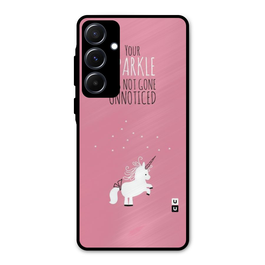 Sparkle Not Unnoticed Metal Back Case for Galaxy A55