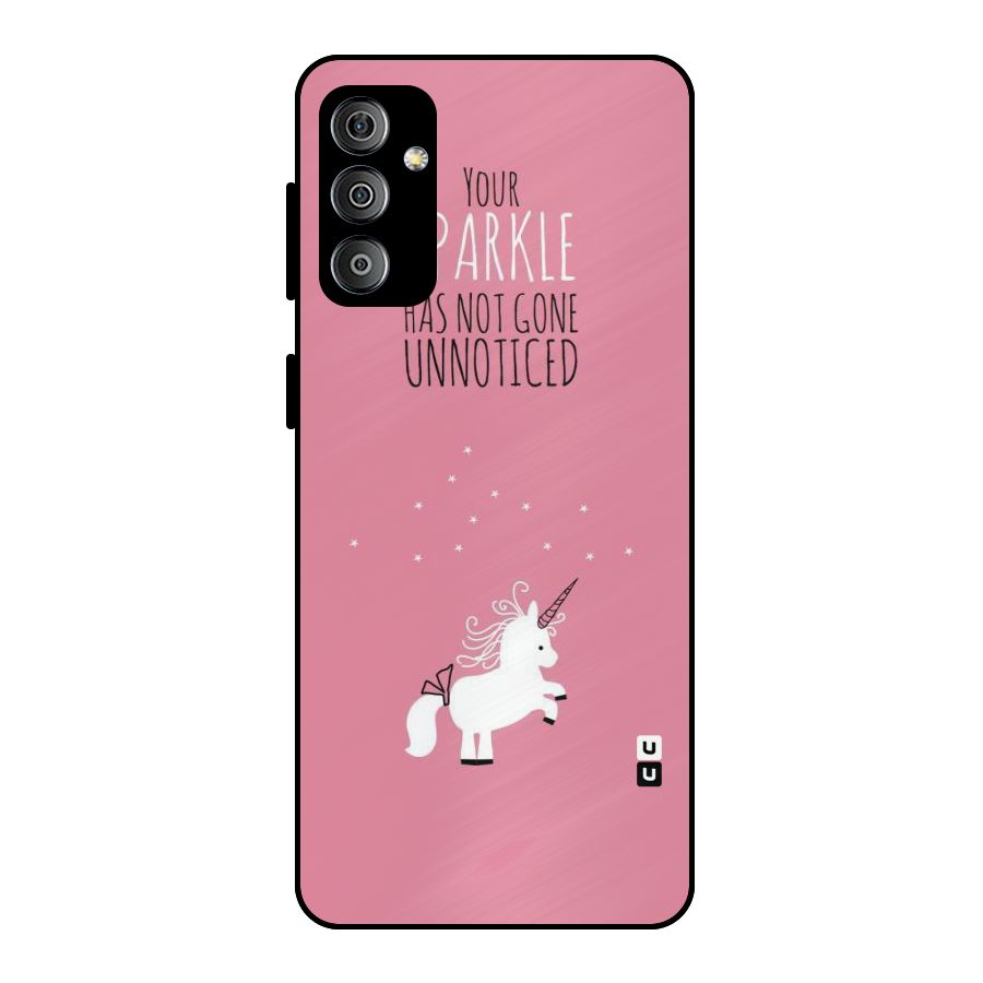 Sparkle Not Unnoticed Metal Back Case for Galaxy F23