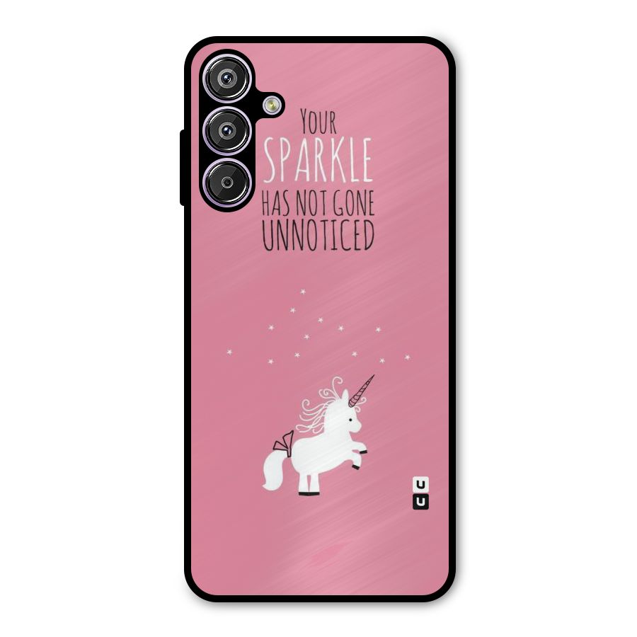 Sparkle Not Unnoticed Metal Back Case for Galaxy M15