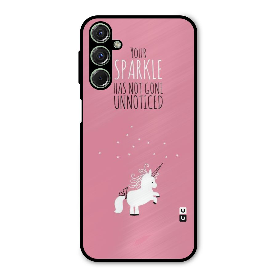 Sparkle Not Unnoticed Metal Back Case for Galaxy M34