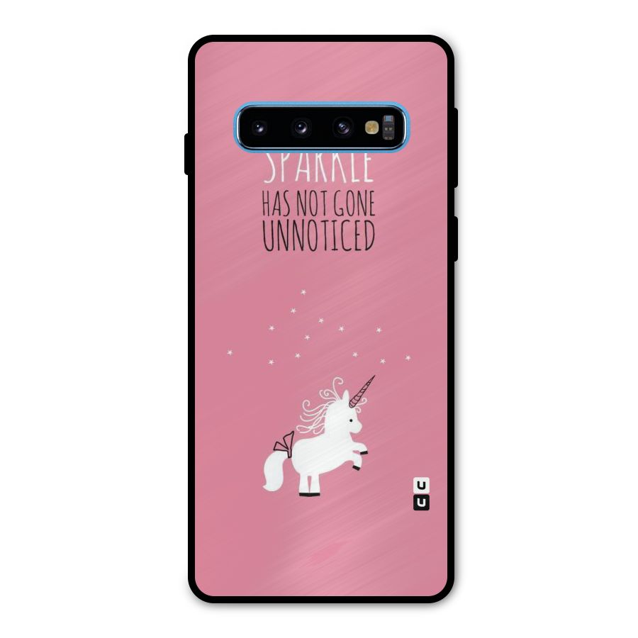 Sparkle Not Unnoticed Metal Back Case for Galaxy S10