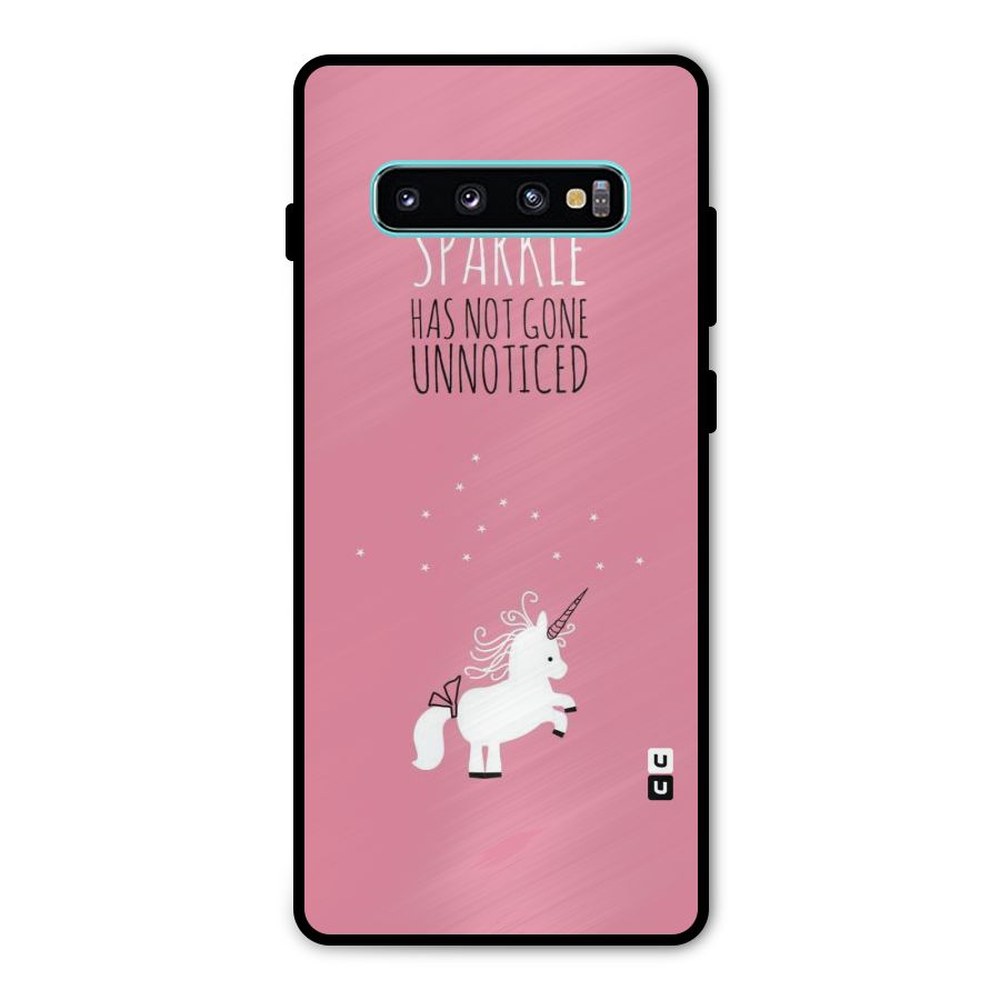 Sparkle Not Unnoticed Metal Back Case for Galaxy S10 Plus