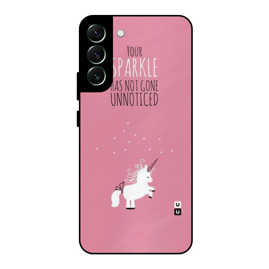 Sparkle Not Unnoticed Metal Back Case for Galaxy S22 Plus 5G
