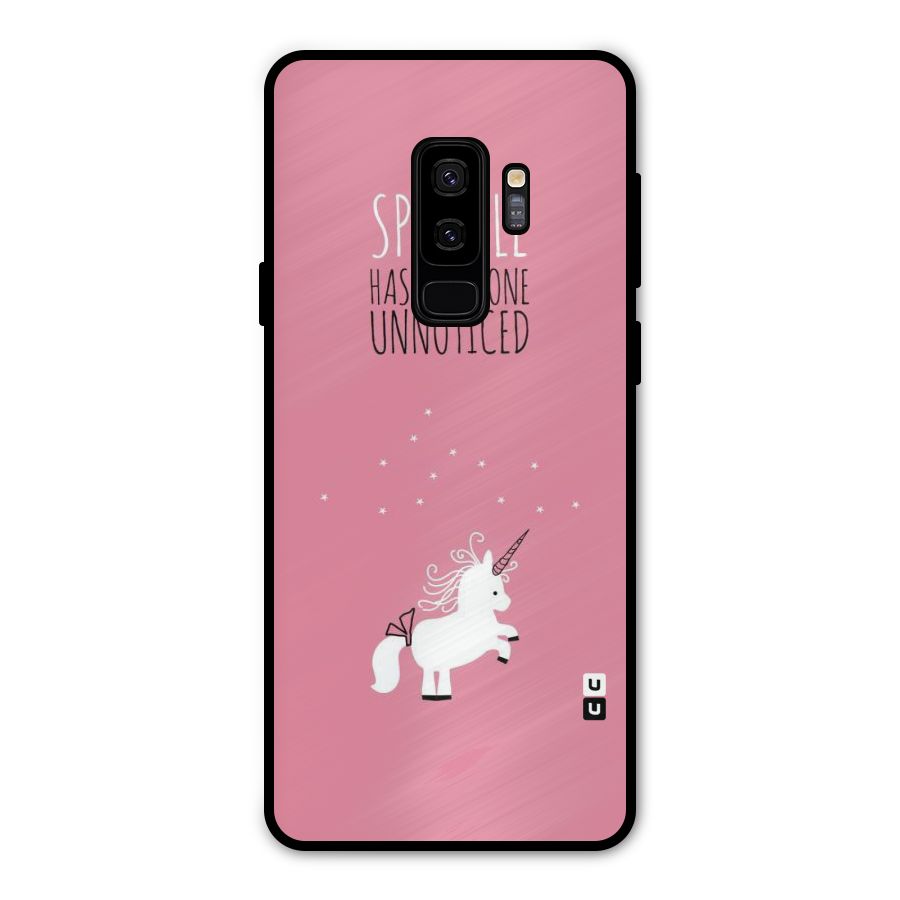 Sparkle Not Unnoticed Metal Back Case for Galaxy S9 Plus