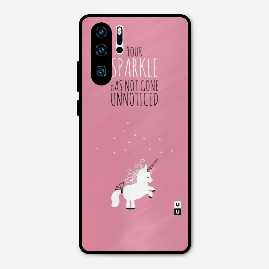 Sparkle Not Unnoticed Metal Back Case for Huawei P30 Pro