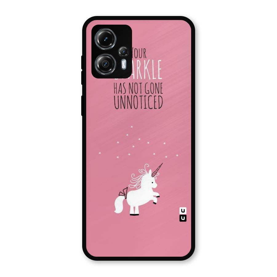 Sparkle Not Unnoticed Metal Back Case for Moto G13