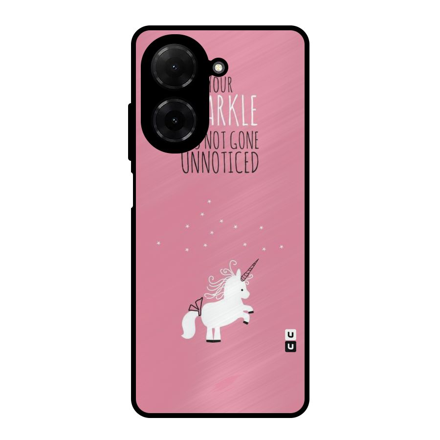 Sparkle Not Unnoticed Metal Back Case for Poco C71