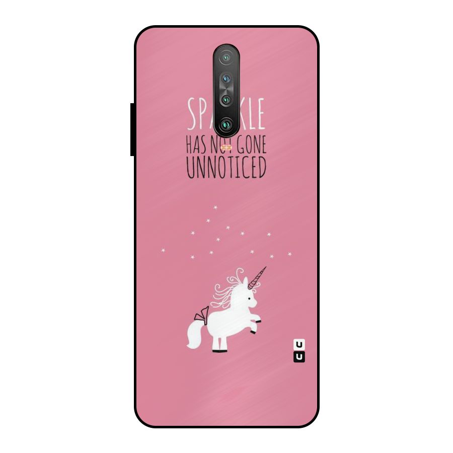 Sparkle Not Unnoticed Metal Back Case for Poco X2