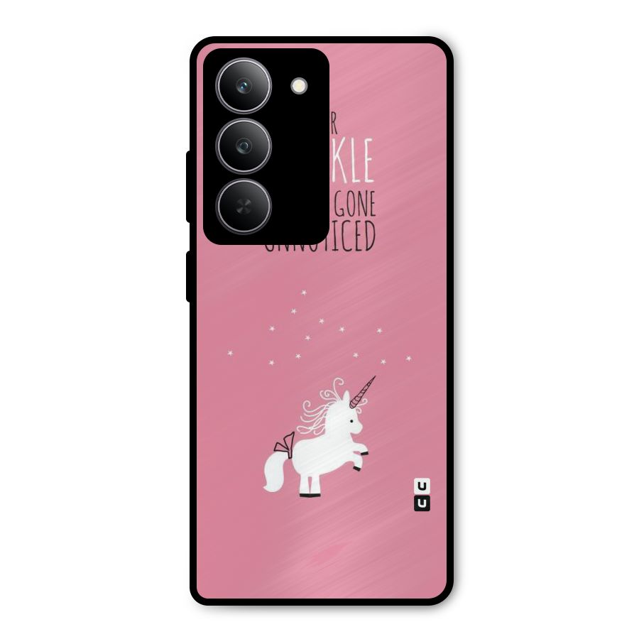 Sparkle Not Unnoticed Metal Back Case for Realme 14x