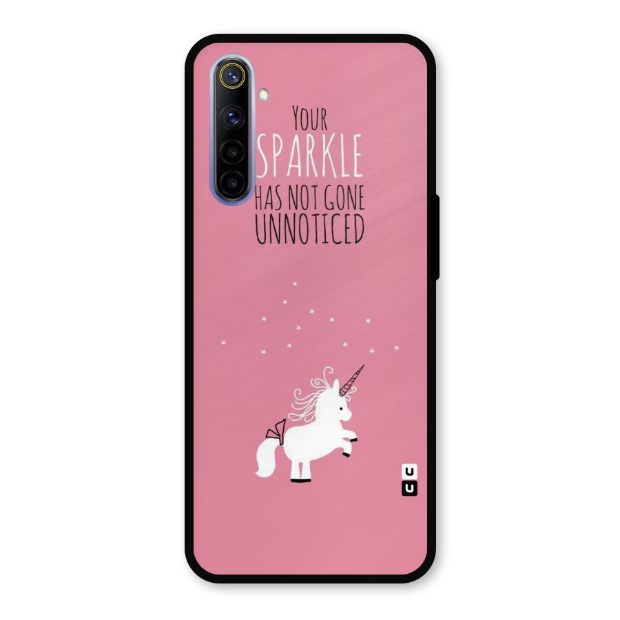 Sparkle Not Unnoticed Metal Back Case for Realme 6