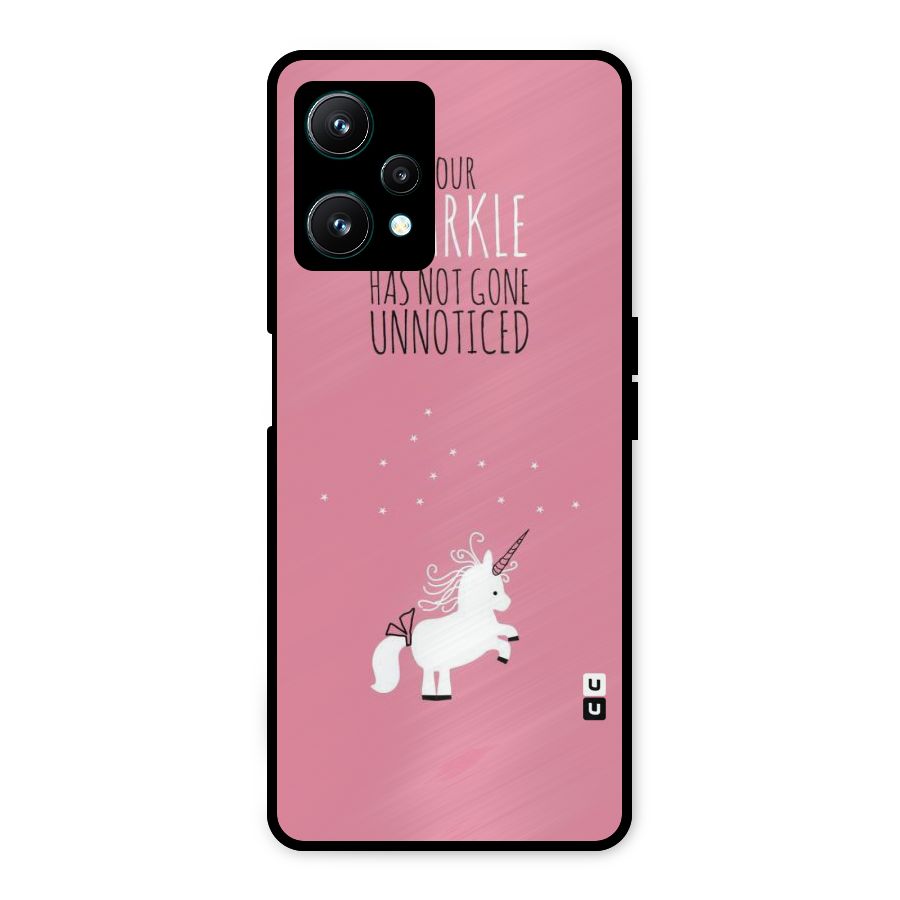 Sparkle Not Unnoticed Metal Back Case for Realme 9 Pro 5G