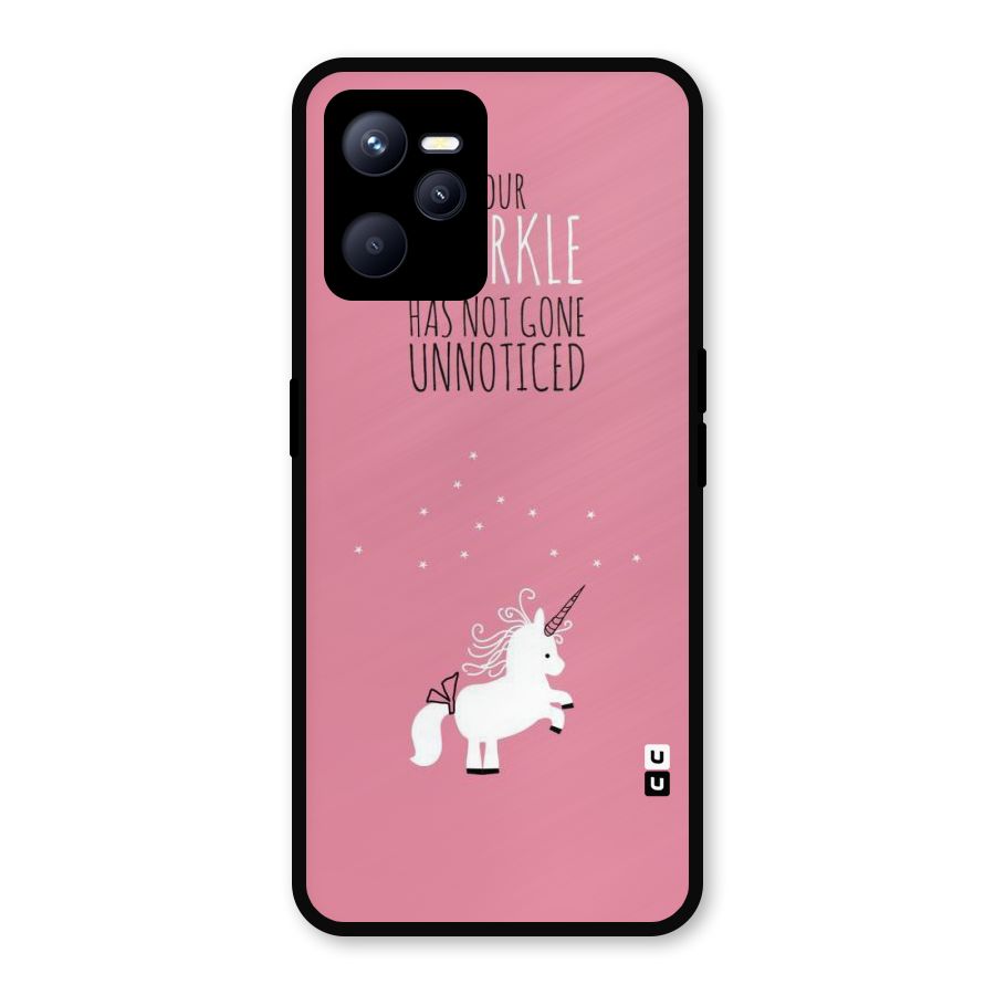 Sparkle Not Unnoticed Metal Back Case for Realme C35