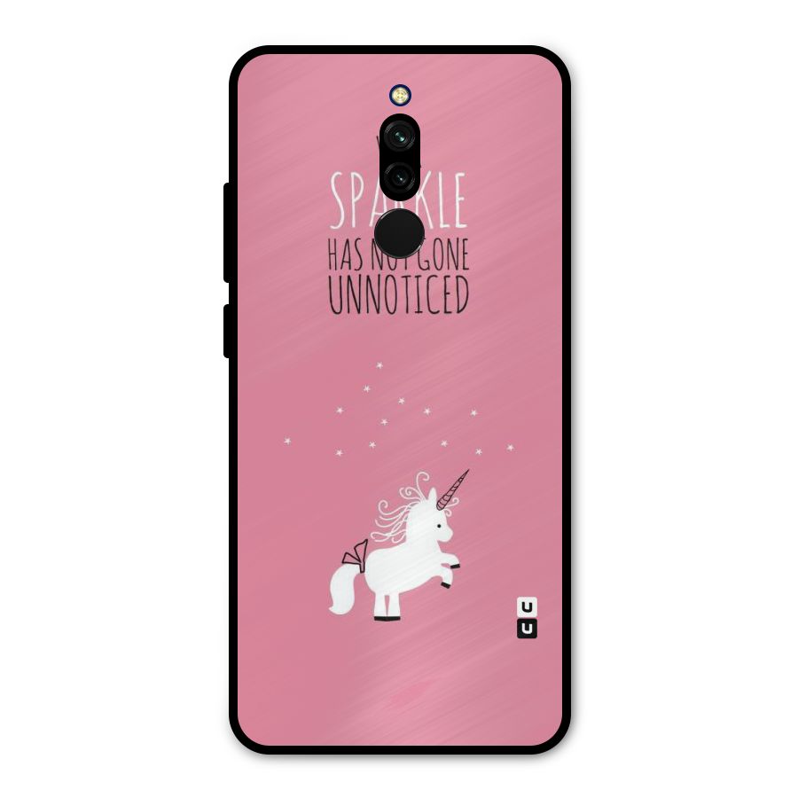 Sparkle Not Unnoticed Metal Back Case for Redmi 8