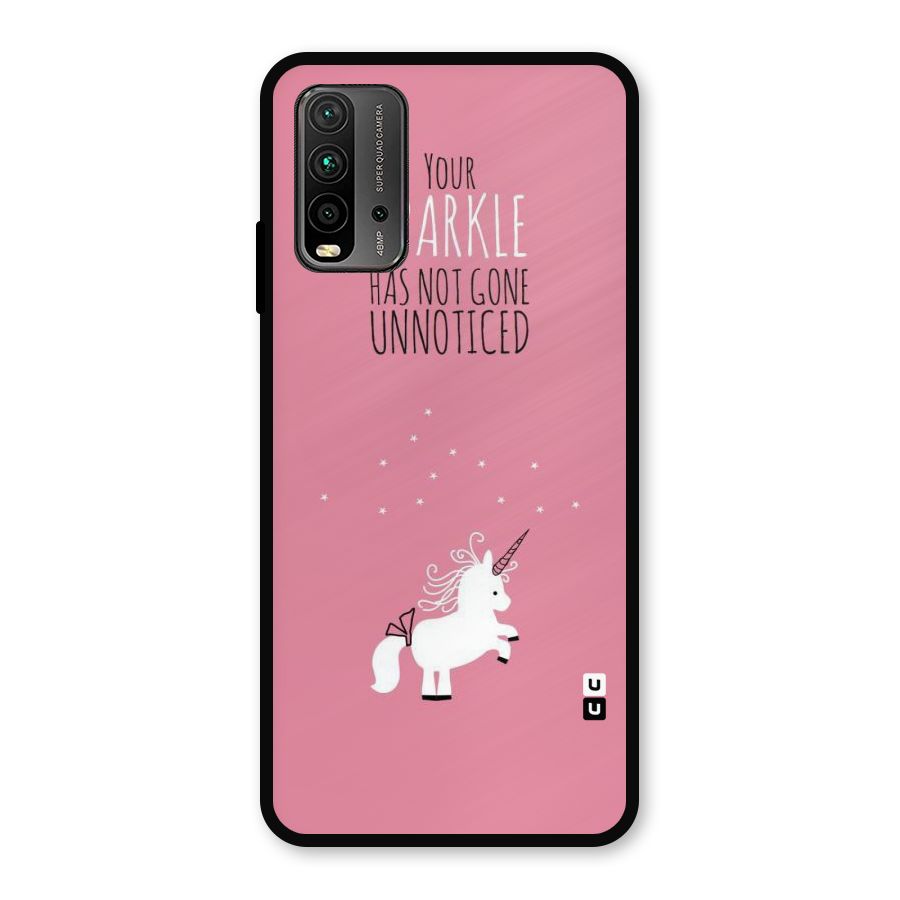 Sparkle Not Unnoticed Metal Back Case for Redmi 9 Power