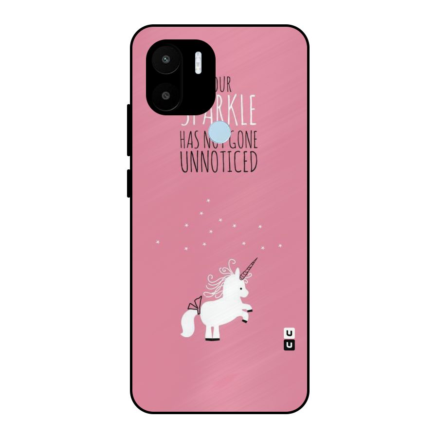 Sparkle Not Unnoticed Metal Back Case for Redmi A1+