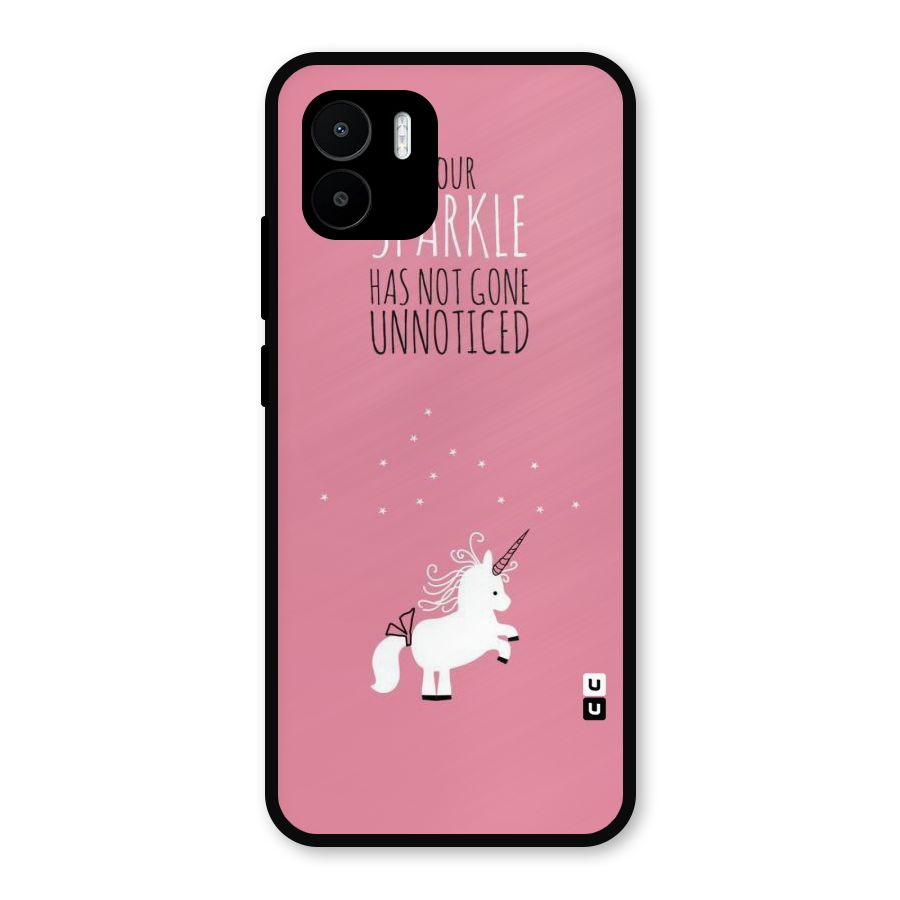 Sparkle Not Unnoticed Metal Back Case for Redmi A1