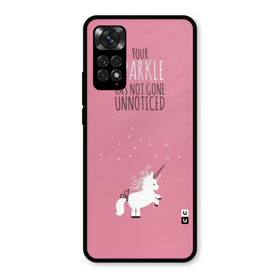 Sparkle Not Unnoticed Metal Back Case for Redmi Note 11s