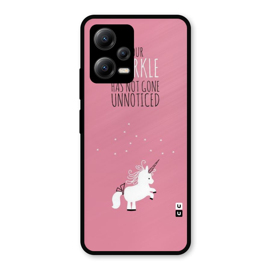 Sparkle Not Unnoticed Metal Back Case for Redmi Note 12 5G
