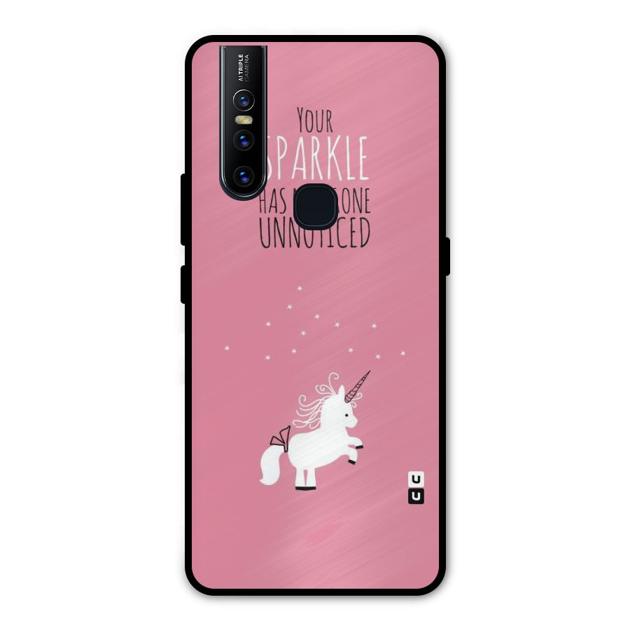 Sparkle Not Unnoticed Metal Back Case for Vivo V15