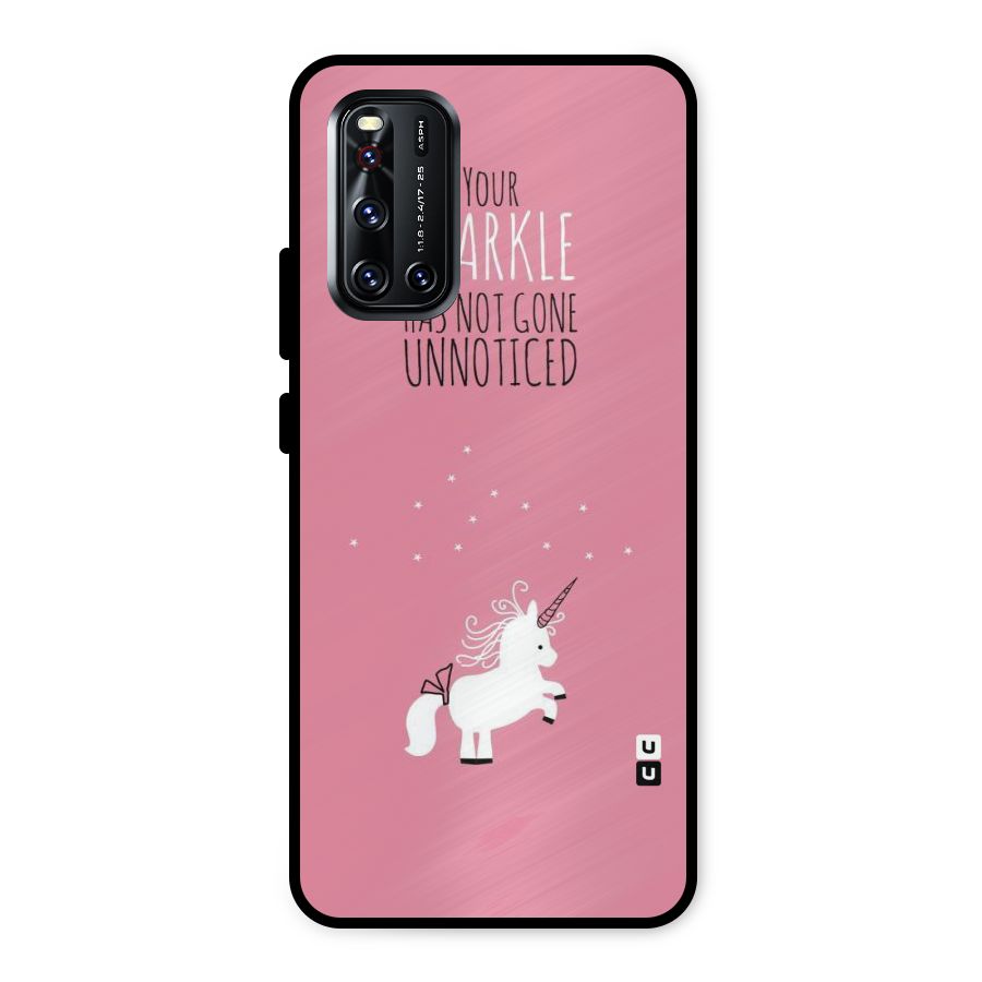 Sparkle Not Unnoticed Metal Back Case for Vivo V19
