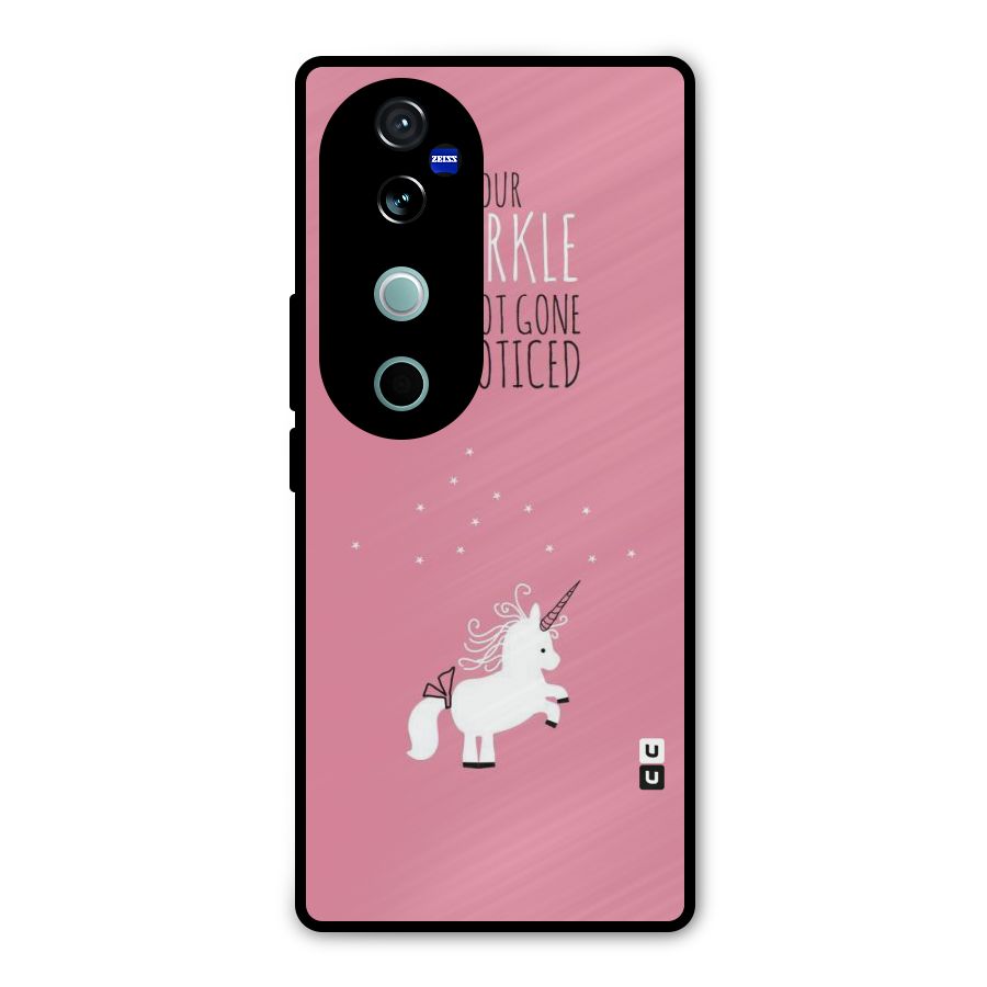 Sparkle Not Unnoticed Metal Back Case for Vivo V40