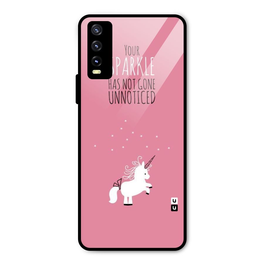 Sparkle Not Unnoticed Metal Back Case for Vivo Y20g