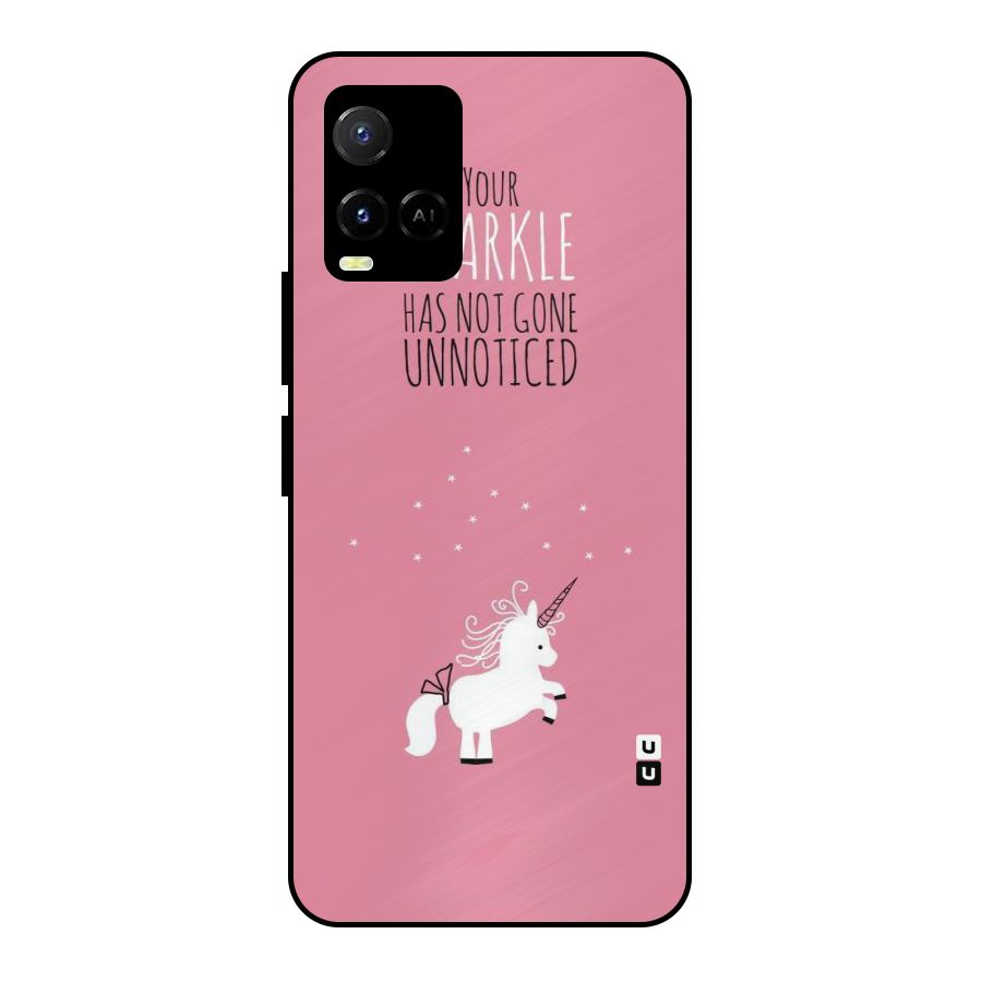 Sparkle Not Unnoticed Metal Back Case for Vivo Y21A