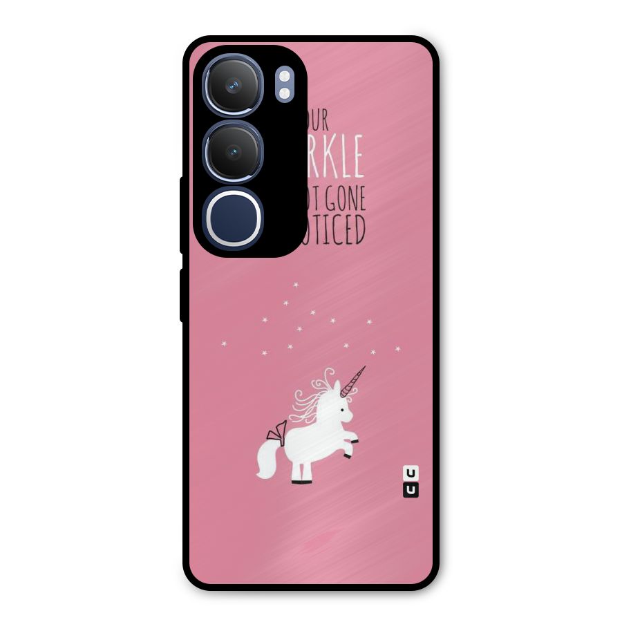 Sparkle Not Unnoticed Metal Back Case for Vivo Y29