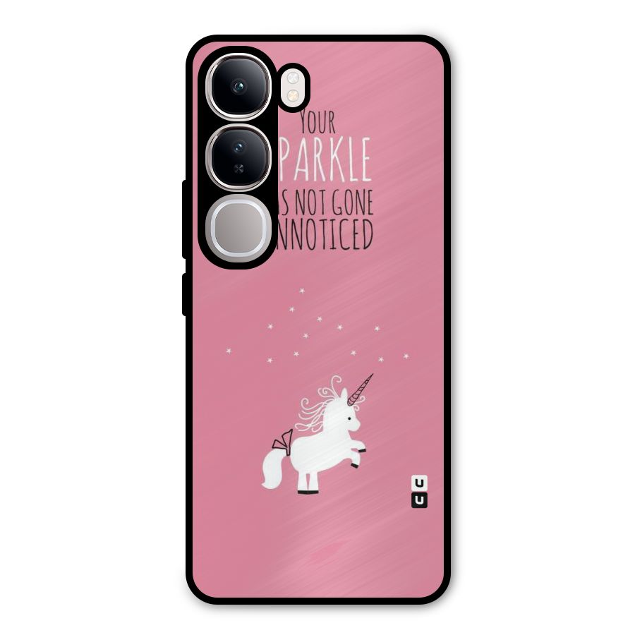 Sparkle Not Unnoticed Metal Back Case for Vivo Y300