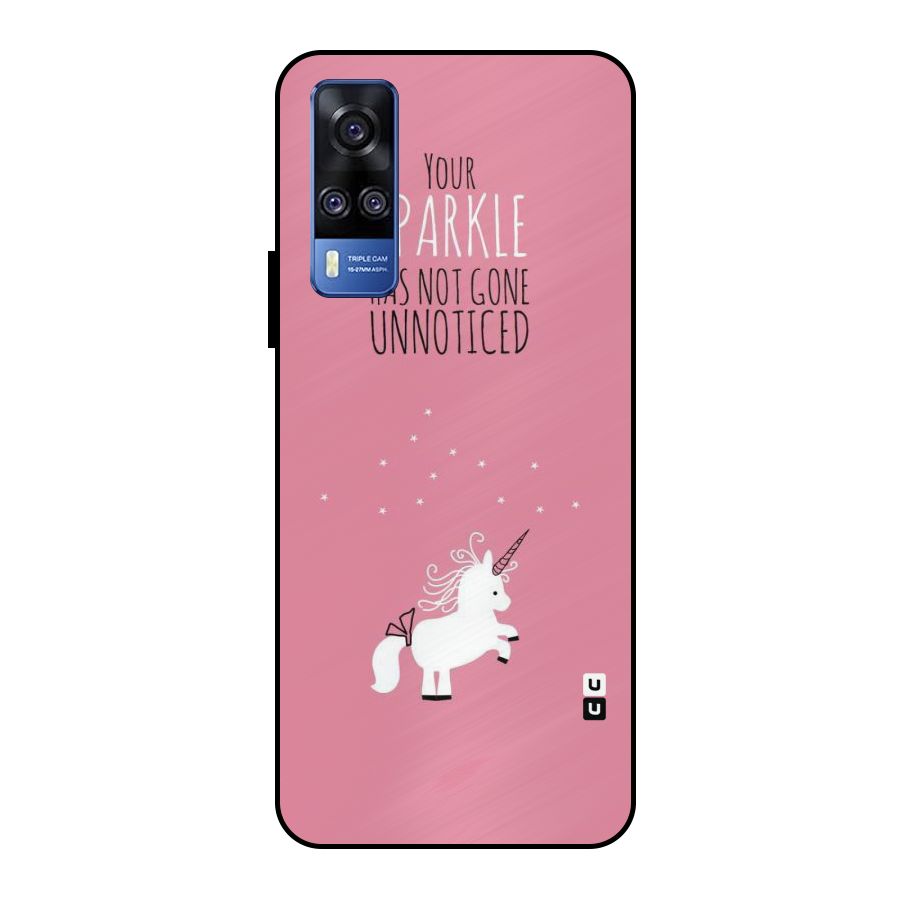 Sparkle Not Unnoticed Metal Back Case for Vivo Y51