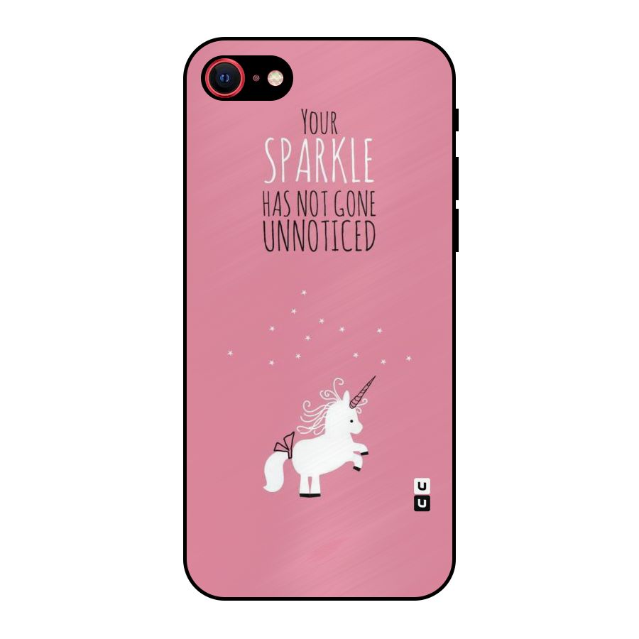 Sparkle Not Unnoticed Metal Back Case for iPhone 7