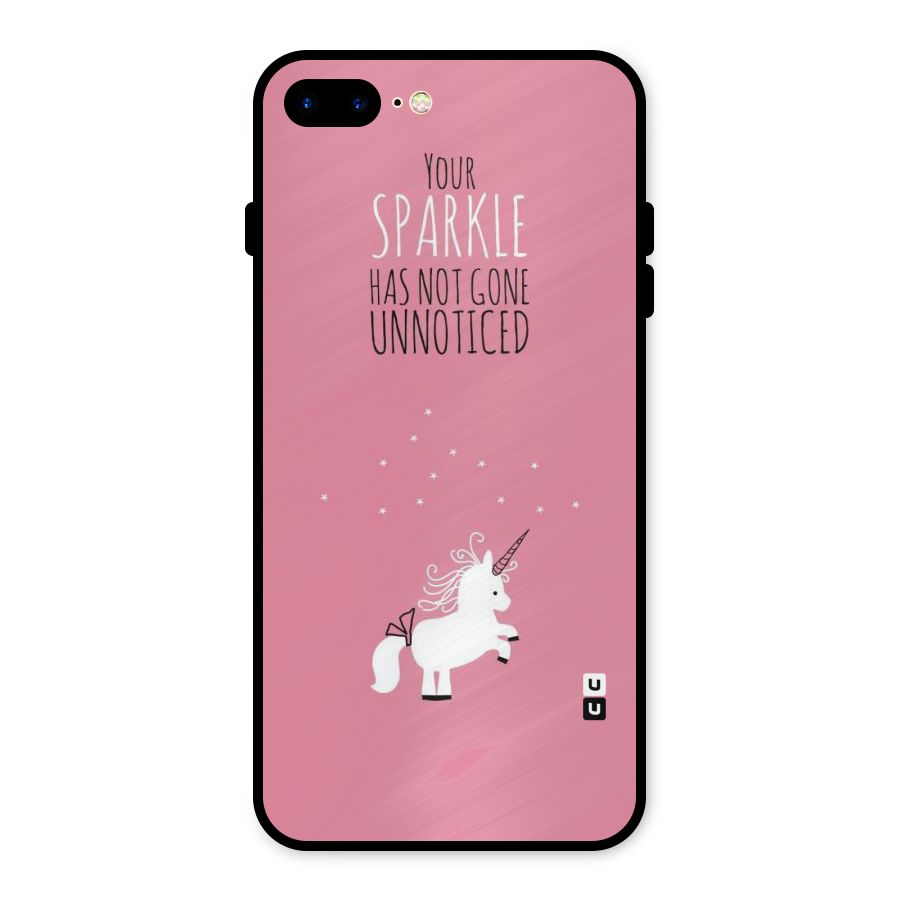 Sparkle Not Unnoticed Metal Back Case for iPhone 7 Plus