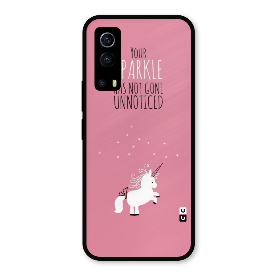 Sparkle Not Unnoticed Metal Back Case for iQOO Z3
