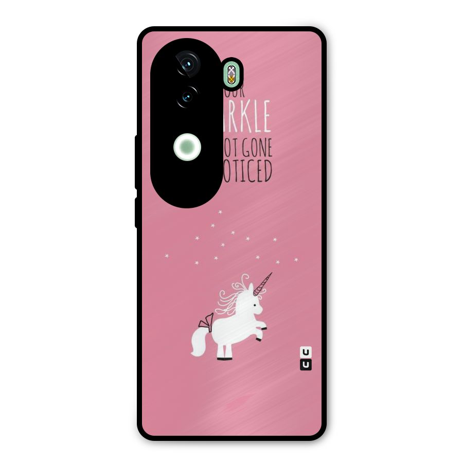 Sparkle Not Unnoticed Metal Back Case for iQOO Z9s