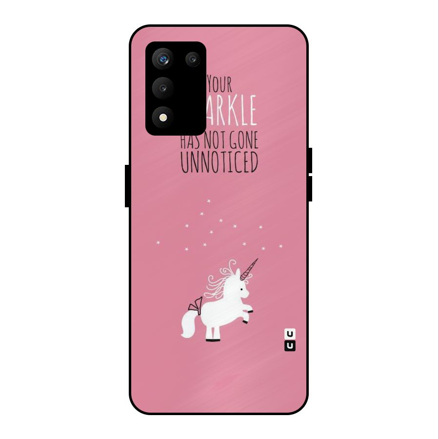 Sparkle Not Unnoticed Metal Back Case for realme 9 5G SE