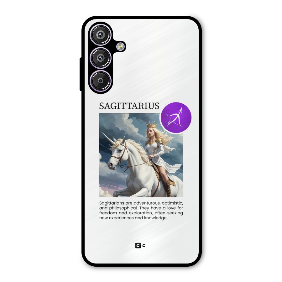 Sparkling Sagittarius Metal Back Case for Galaxy M15